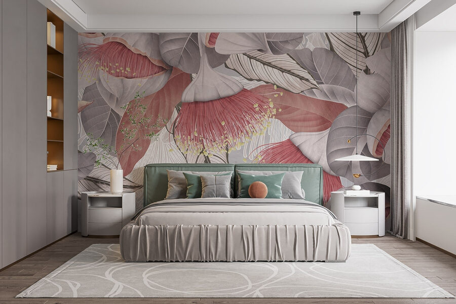 Delicate floral patterns in soft hues Delicate floral patterns in soft hues