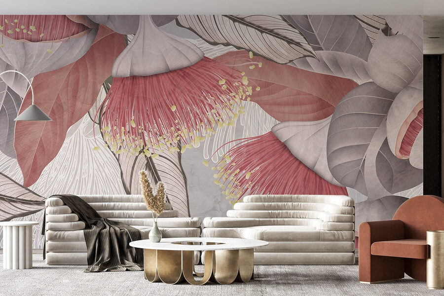 Delicate floral patterns in soft hues Delicate floral patterns in soft hues
