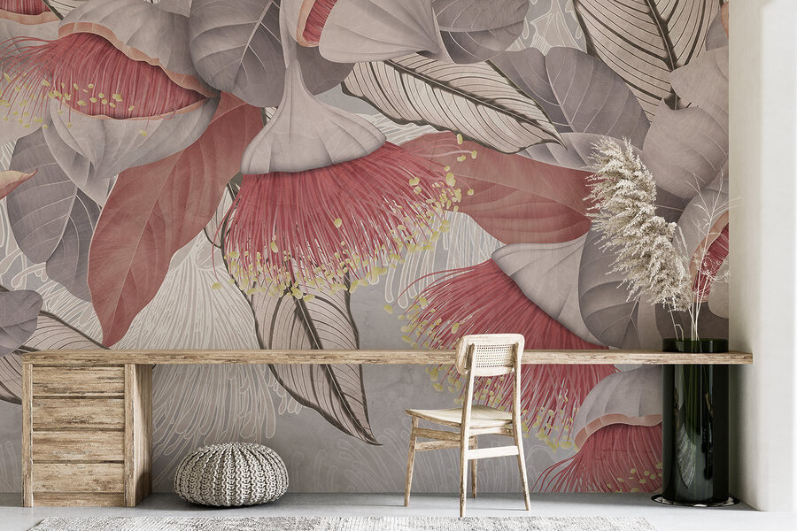 Delicate floral patterns in soft hues Delicate floral patterns in soft hues