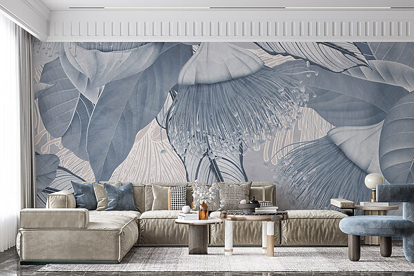 Delicate leaves in soft hues. Delicate leaves in soft hues.