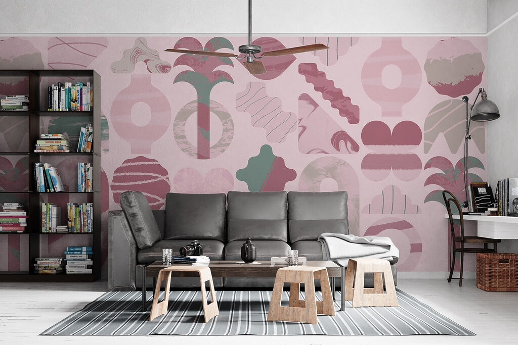 w02550pig46r 1024x683 - Pink and green background with different shapes