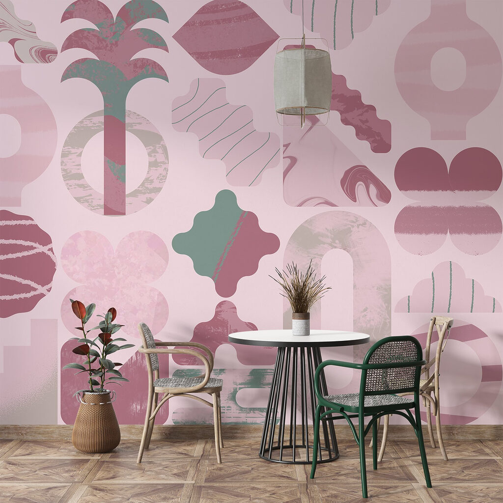 w02550piq6ms 1024x1024 - Pink and green background with different shapes