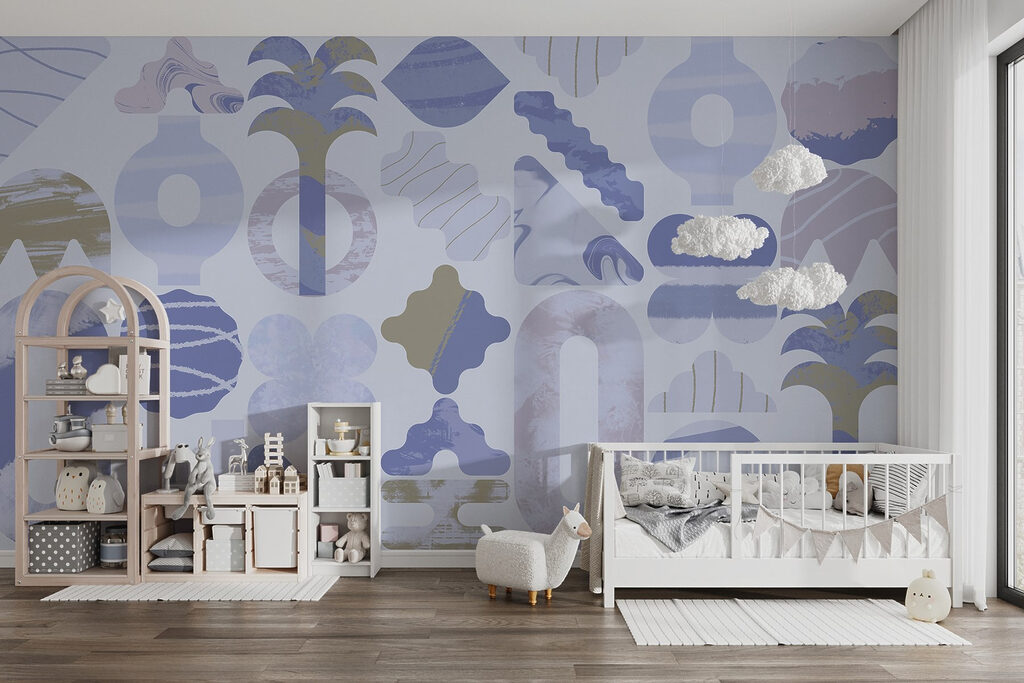 Blue and white background with different shapes w02550v1pir2r 1024x683 - Blue and white background with different shapes