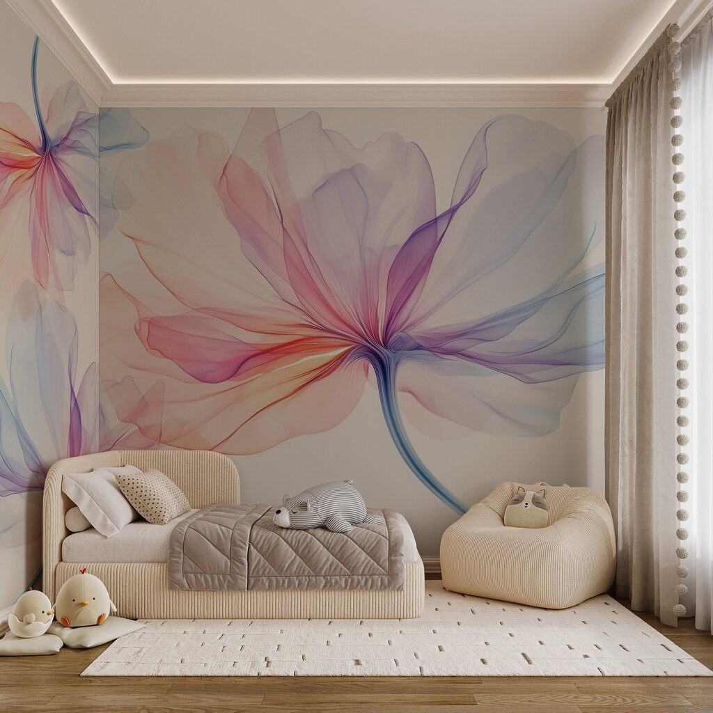 Delicate petals in soft hues