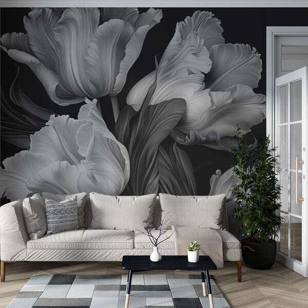 Delicate petals in monochrome tones Delicate petals in monochrome tones