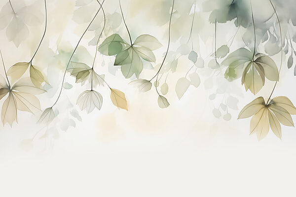 Delicate leaves in soft hues Delicate leaves in soft hues