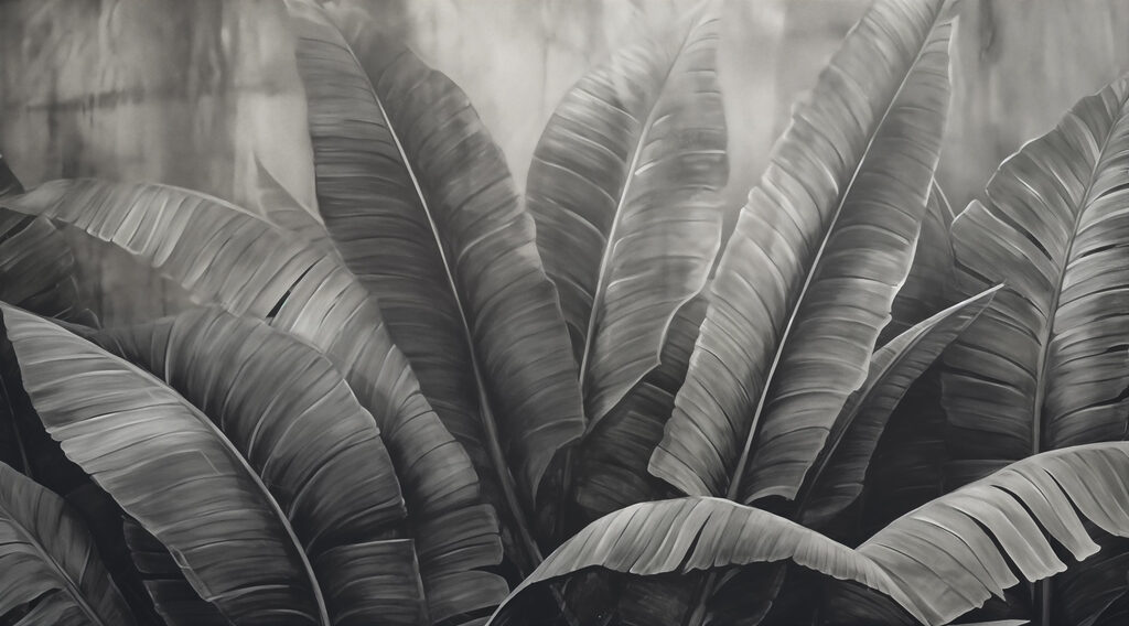 Soft layers of green foliage. Soft layers of green foliage.