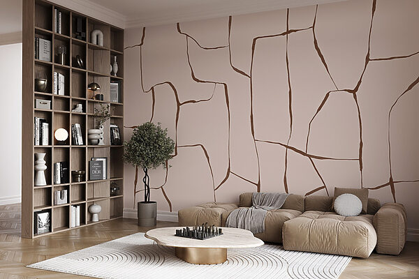 Cracked pattern in soft hues. Cracked pattern in soft hues.