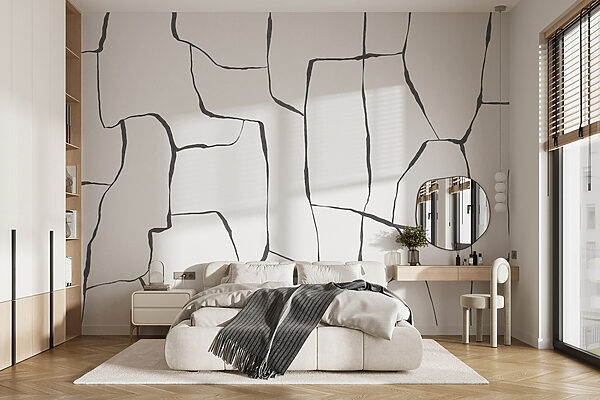 White surface with black lines White surface with black lines