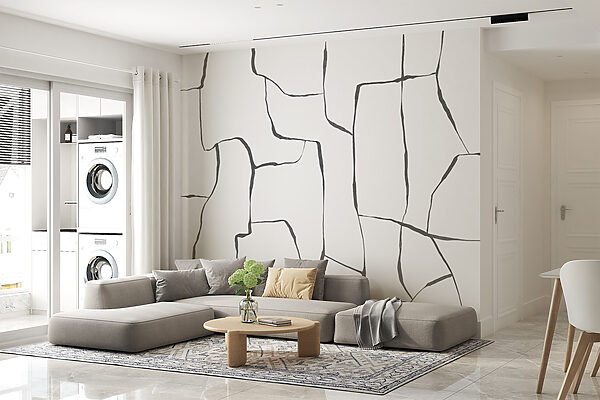 White surface with black lines White surface with black lines