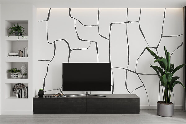 White surface with black lines White surface with black lines