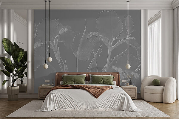 Elegant floral patterns in soft tones Elegant floral patterns in soft tones