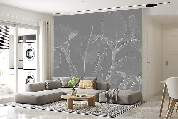 Elegant floral patterns in soft tones Elegant floral patterns in soft tones