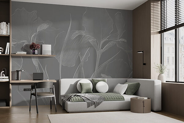 Elegant floral patterns in soft tones Elegant floral patterns in soft tones