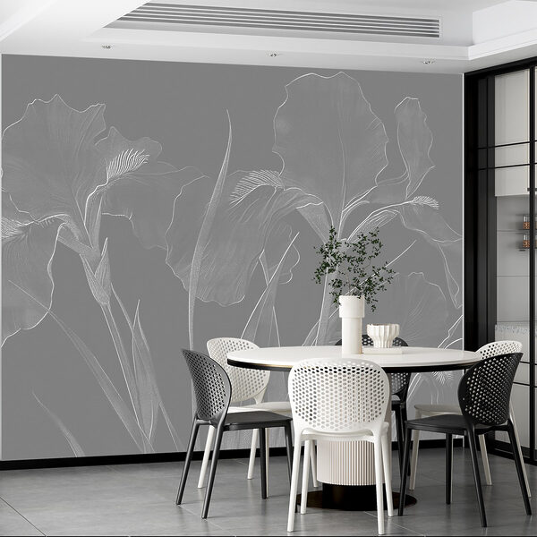 Elegant floral patterns in soft tones Elegant floral patterns in soft tones