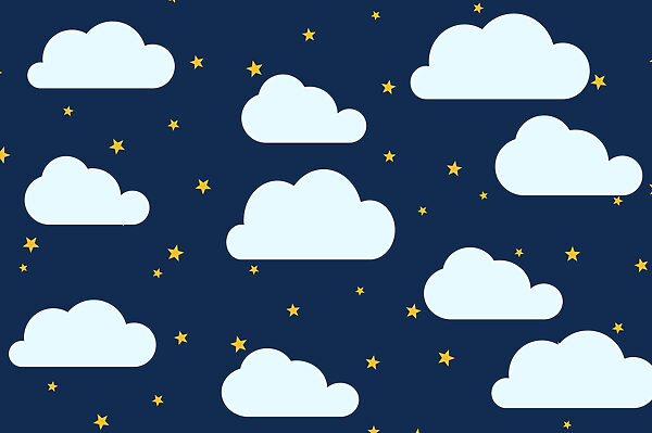Pattern of clouds and stars Pattern of clouds and stars