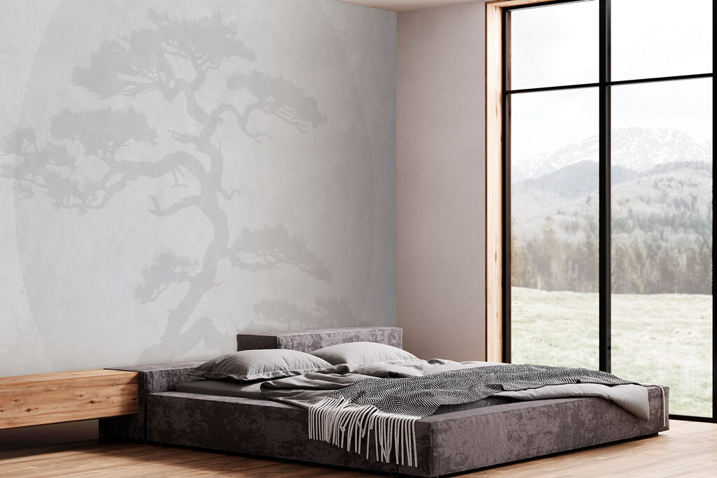 Tree with branches on a white background