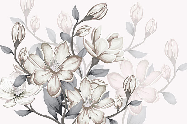Delicate blooms in soft hues. Delicate blooms in soft hues.