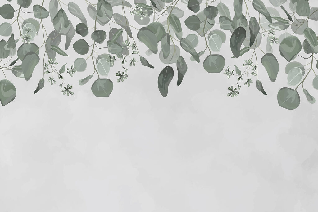 Delicate leaves framing a soft backdrop Delicate leaves framing a soft backdrop