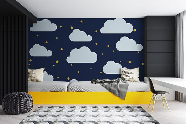 Pattern of clouds and stars Pattern of clouds and stars