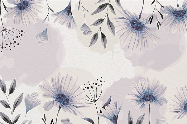 Delicate floral watercolor design Delicate floral watercolor design