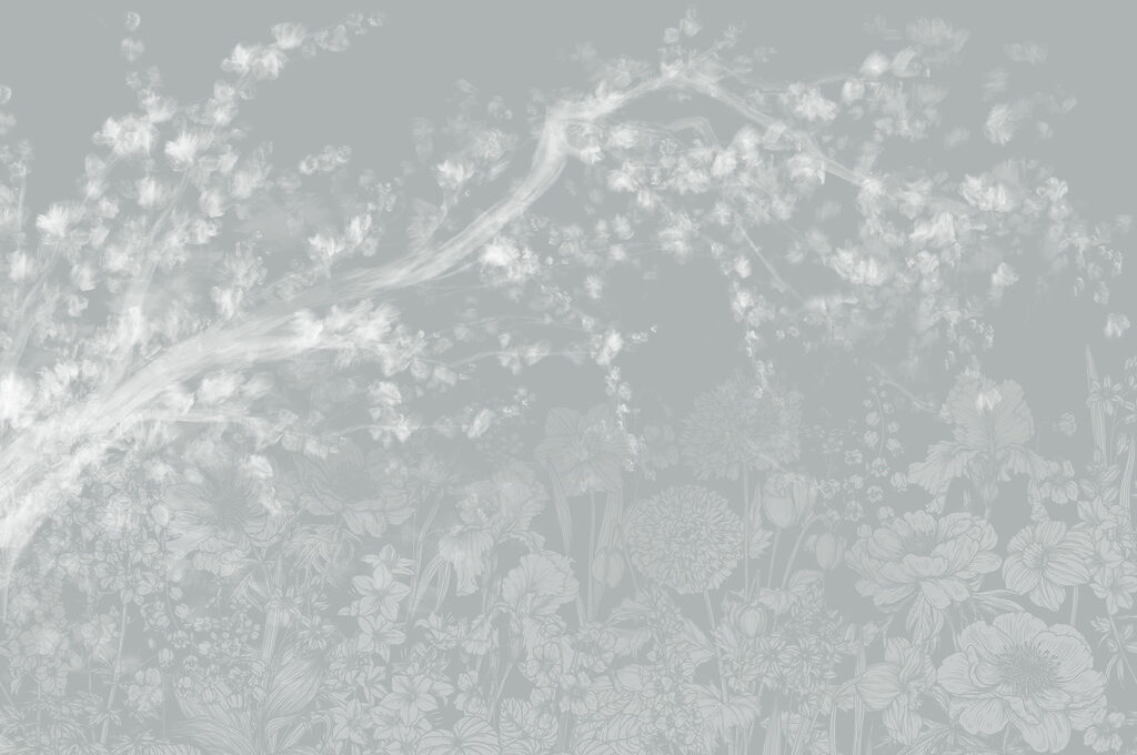 White and gray floral pattern White and gray floral pattern