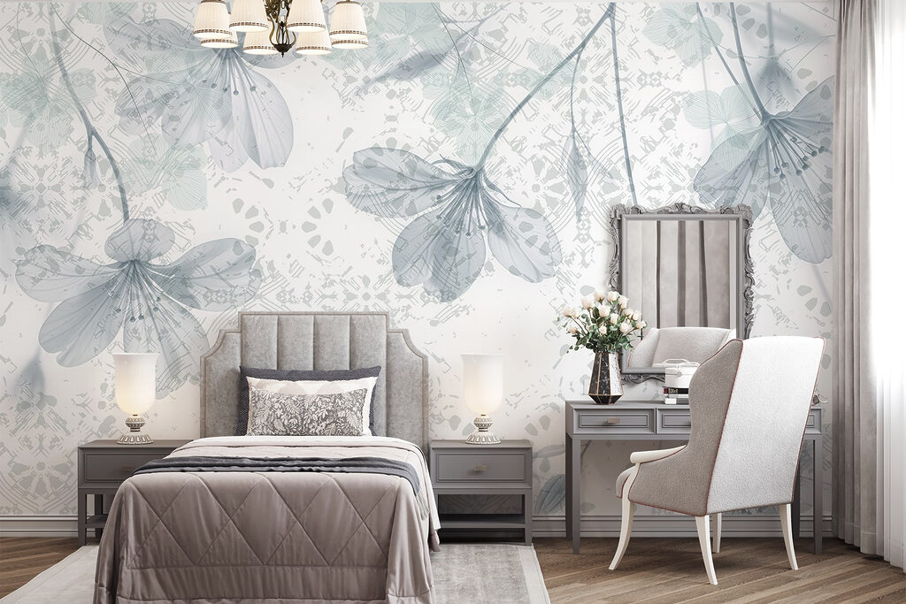 Delicate blooms on a soft background