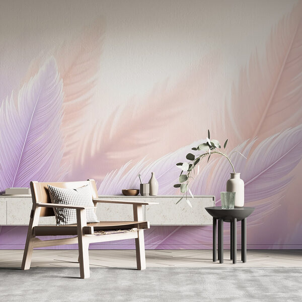 Delicate feathers in soft pastels Delicate feathers in soft pastels