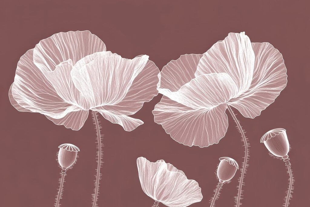 Elegant blooms on a warm background Elegant blooms on a warm background
