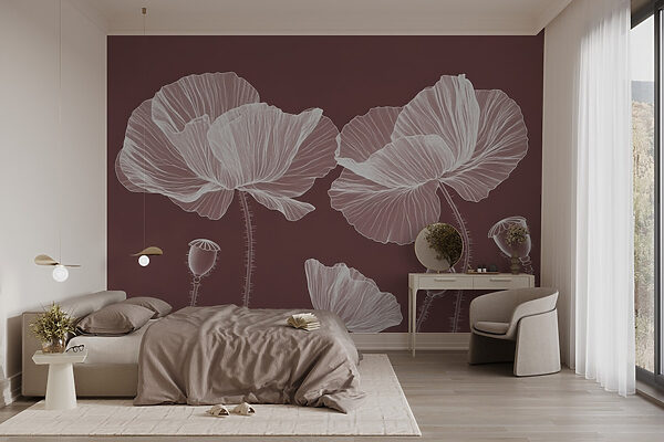 Elegant blooms on a warm background Elegant blooms on a warm background