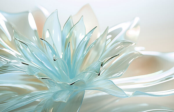 Delicate translucent floral design. Delicate translucent floral design.