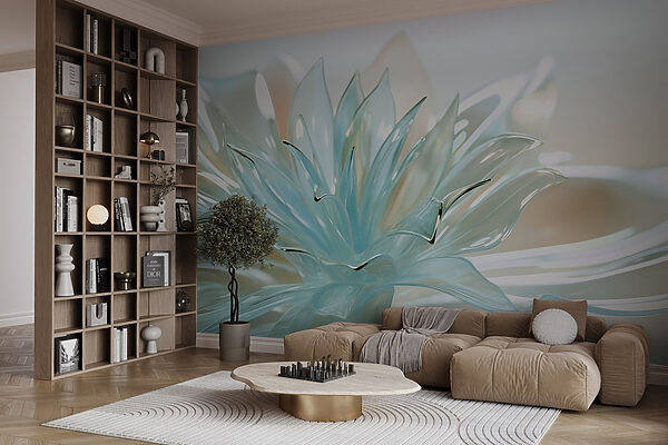Delicate translucent floral design. Delicate translucent floral design.