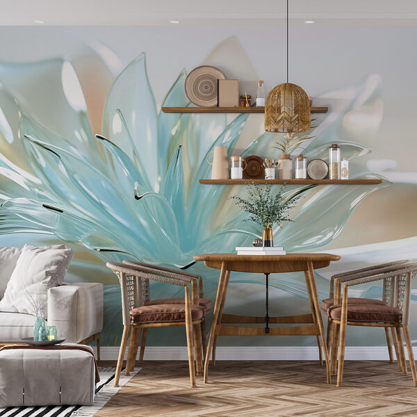 Delicate translucent floral design. Delicate translucent floral design.