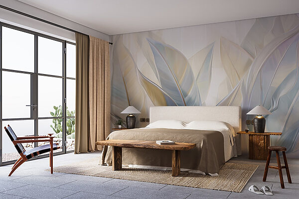Elegant leaves in soft hues. Elegant leaves in soft hues.