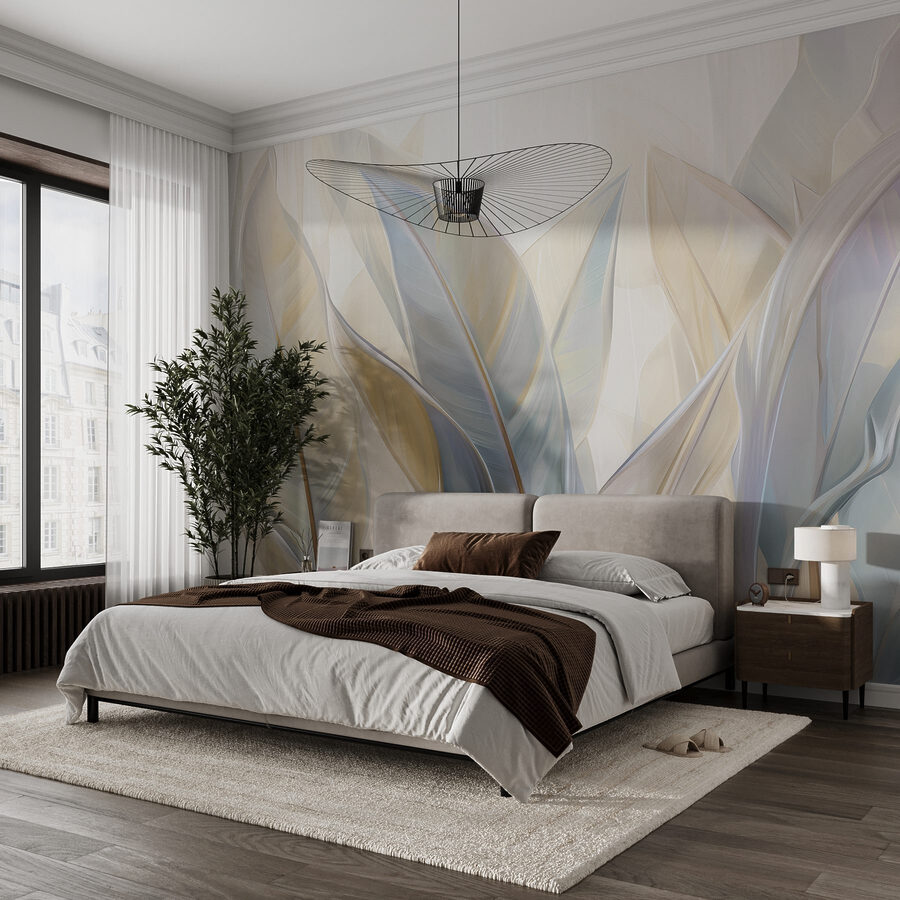 Elegant leaves in soft hues. Elegant leaves in soft hues.