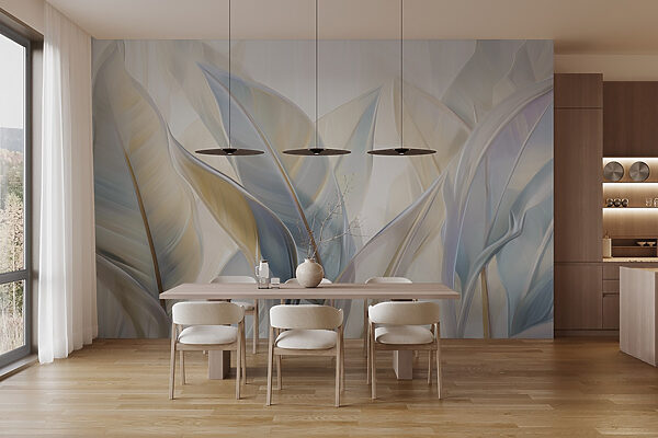 Elegant leaves in soft hues. Elegant leaves in soft hues.