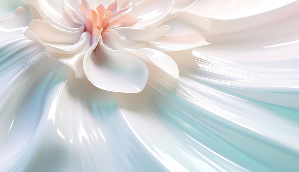 White flower on a white surface White flower on a white surface