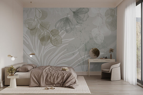 Wall murals Serene botanical whispers in soft hues (SKU: w08599v1) Wall murals Wall murals Serene botanical whispers in soft hues (SKU: w08599v1)