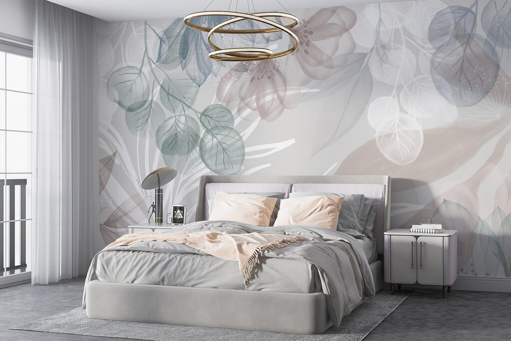 Delicate floral patterns in soft hues