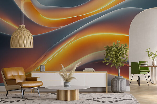 Flowing waves of soft color. Flowing waves of soft color.