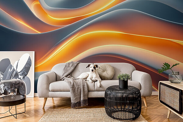 Flowing waves of soft color. Flowing waves of soft color.