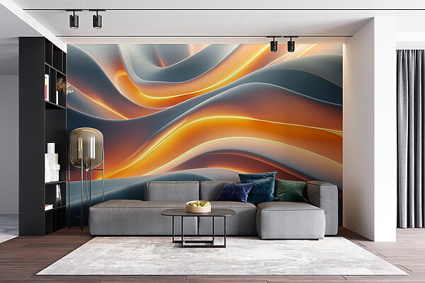 Flowing waves of soft color. Flowing waves of soft color.