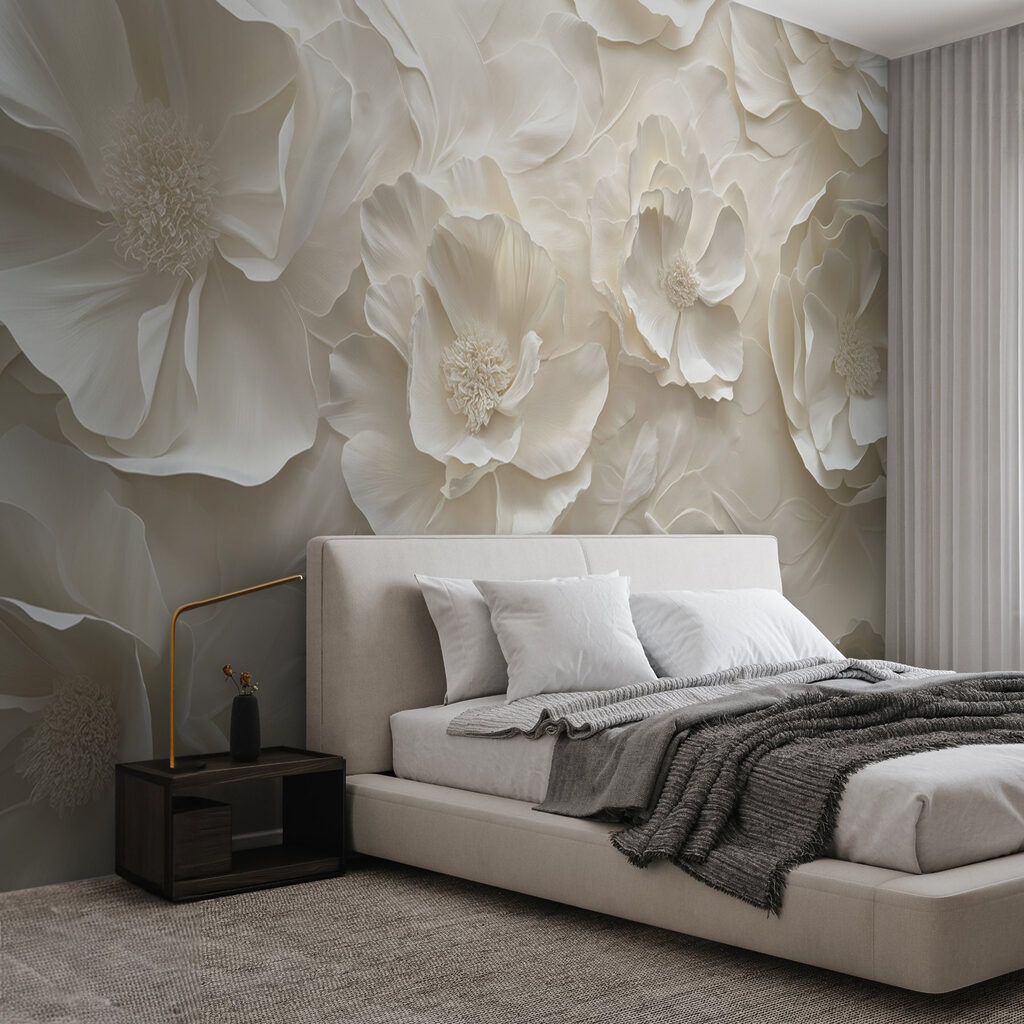White flower wallpaper