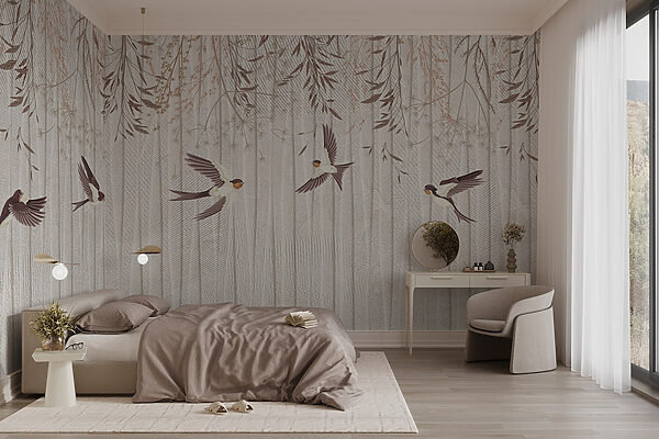 Wallpaper with birds flying Wallpaper with birds flying