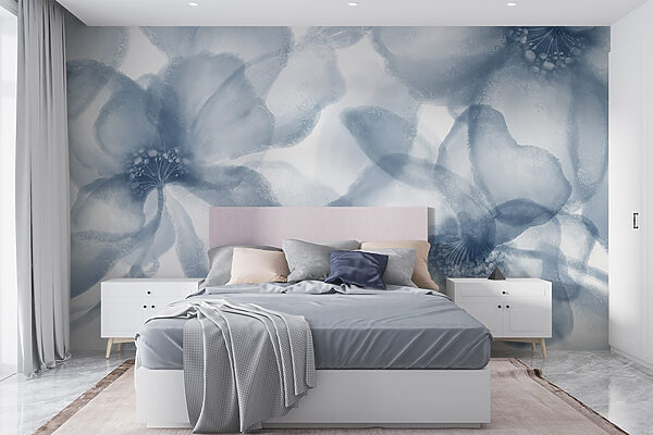 Group of flowers on a white background Group of flowers on a white background