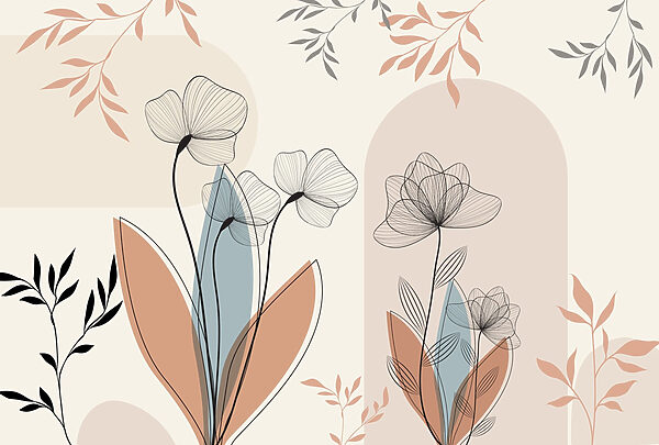 Floral elegance in soft hues Floral elegance in soft hues