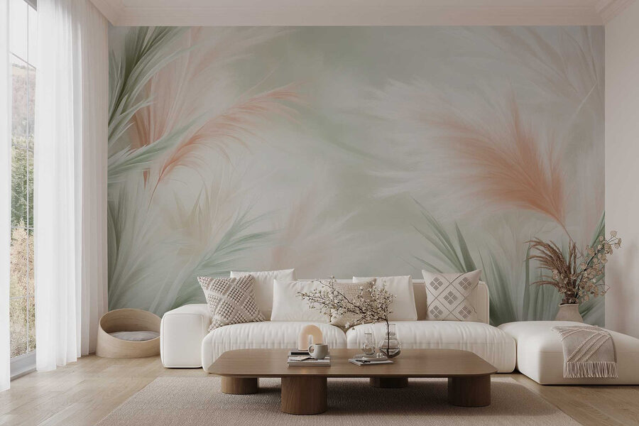 Soft pastel foliage in gentle hues Soft pastel foliage in gentle hues