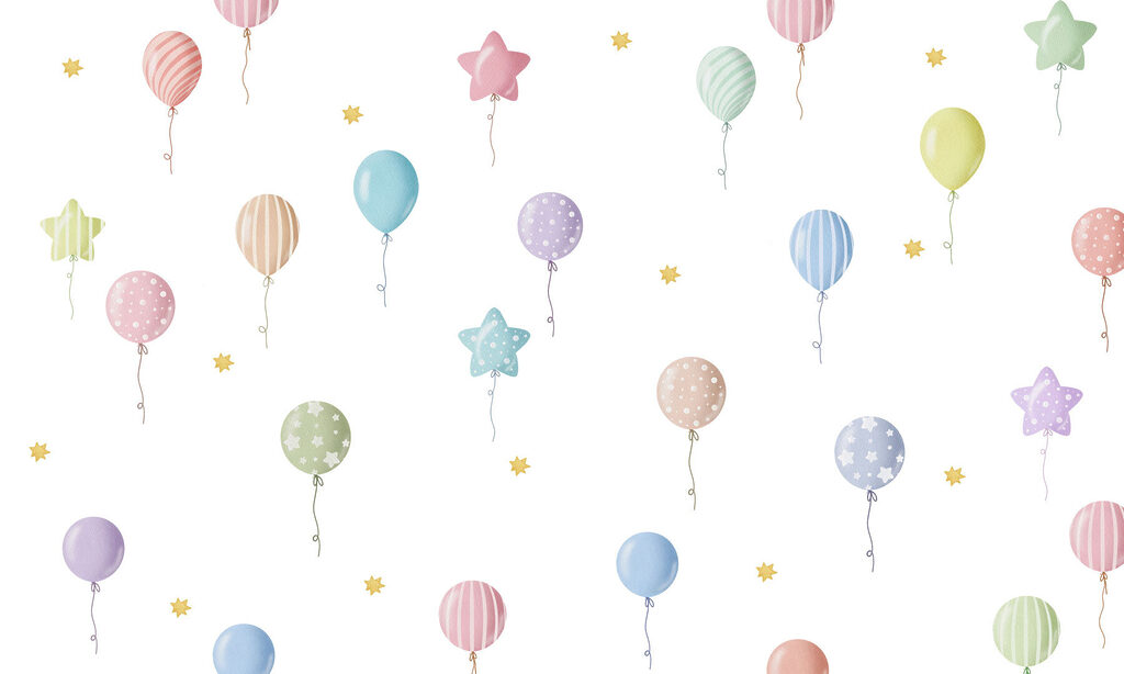Pattern of balloons and stars Pattern of balloons and stars