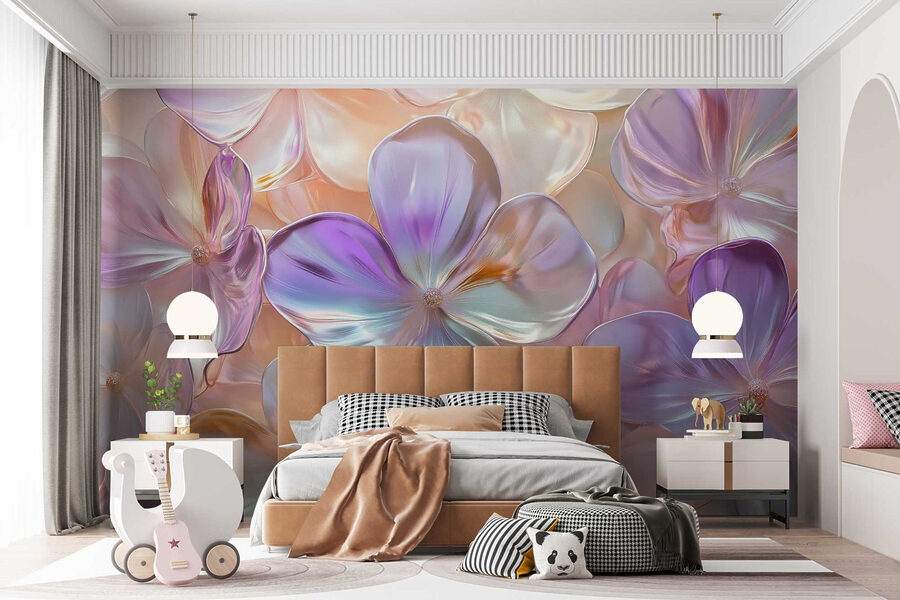 Group of flowers on a surface
