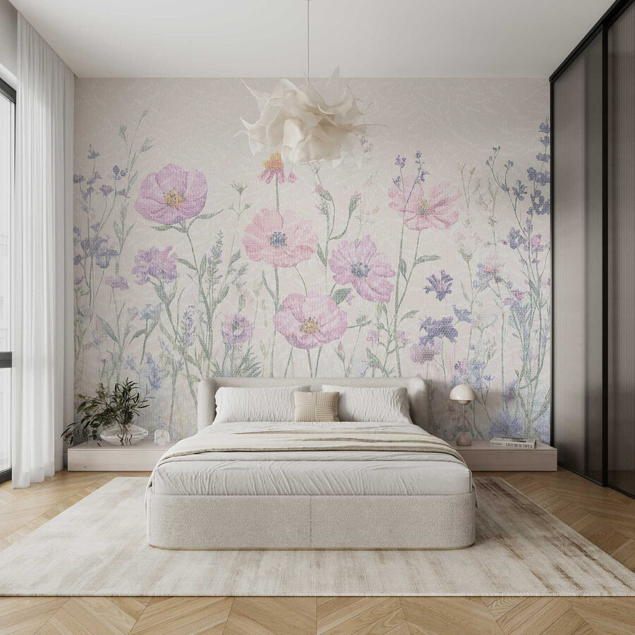 Delicate blooms in soft pastel hues Delicate blooms in soft pastel hues